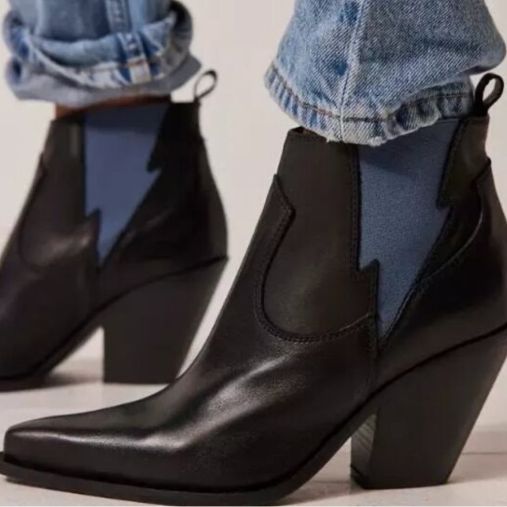 Free People Women's Flash Leather Western Boots